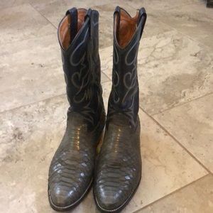 Nocona Snake Skin Cowboy Boots